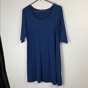 Eileen Fisher Blue Shift Dress